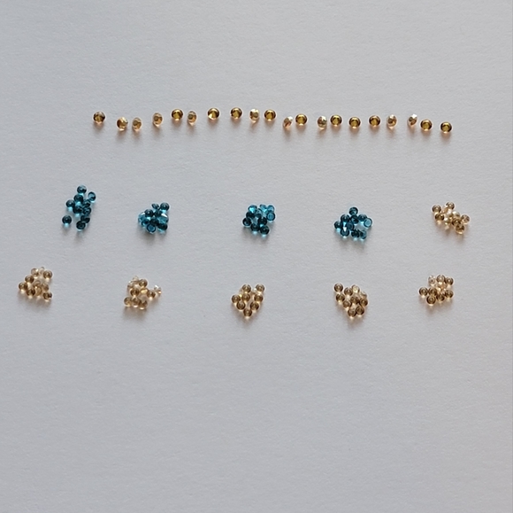 Origami Owl Stardust Limited Edition Crystals - 120 pc mixed "Sand & Ocean" - Picture 2 of 4